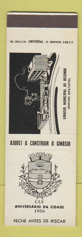 Matchbook Cover - Ginasio Municipal De Resende 1956 Brazil SAMPLE