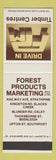 Matchbook Cover - Drive In Timber Forest Products Southport New Zealand SAMPLE