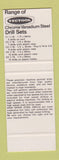 Matchbook Cover - Tectool New Zealand Drill Set SAMPLE