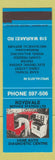 Matchbook Cover - Roydvale Service auto repair New Zealand SAMPLE