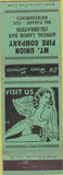 Matchbook Cover - Mount Union Fire Co girlie PA?