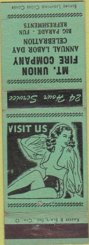 Matchbook Cover - Mount Union Fire Co girlie PA?