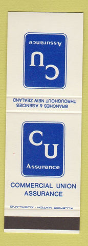 Matchbook Cover - Commercial Union Assurance New Zealand SAMPLE