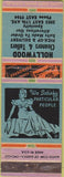 Matchbook Cover - Hollywood Cleaners Tailors girlie WORN