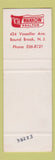 Matchbook Cover - KH Wankow Real Estate Bound Brook NJ SAMPLE SAMPLE