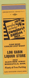 Matchbook Cover - Log Cabin Liquor Store Minneapolis MN SAMPLE