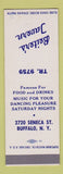 Matchbook Cover - Beiter's Tavern Buffalo NY SAMPLE