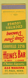 Matchbook Cover - Heine's Bar St Paul MN SAMPLE