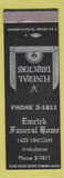Matchbook Cover - Emrick Funeral Home SAMPLE