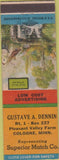 Matchbook Cover - Gustave Dennin Superior Match Cologne MN