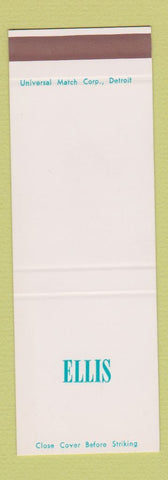 Matchbook Cover - Ellis Marine City MI cleaning SAMPLE