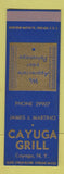 Matchbook Cover - Cayuga Grill NY SAMPLE