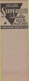 Matchbook Cover - Joe Croisdale Austin TX Superior Match