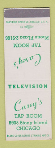 Matchbook Cover - Casey's Tap Room Chicago IL SAMPLE