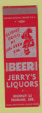 Matchbook Cover - Jerry's Liquors Trumann AR SAMPLE