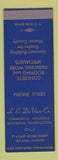 Matchbook Cover - LE DeVore Construction Decatur IL SAMPLE
