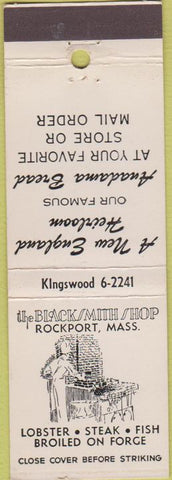 Matchbook Cover - Blacksmith Shop Rockport MA