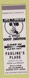 Matchbook Cover - Pauline's Place Dodge City KS SAMPLE