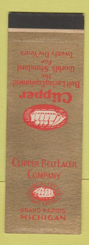 Matchbook Cover - Clipper Belt Lacer Grand Rapids MI SAMPLE