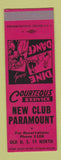Matchbook Cover - New Club Paramount SAMPLE