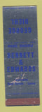 Matchbook Cover - George Diel Bennett Edwards Insurance  WEAR SAMPLE