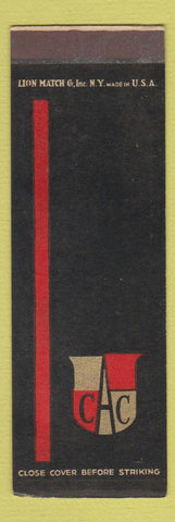 Matchbook Cover - CA Craig Auto Aero Equipment Detroit MI WEAR SAMPLE