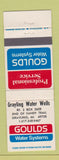 Matchbook Cover - Goulds Water Systems Grayling MI