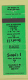 Matchbook Cover - Joseph's Hair Salon Lincoln Park Melvindale MI GREEN
