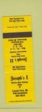 Matchbook Cover - Joseph's Hair Salon Lincoln Park Melvindale MI YELLOW
