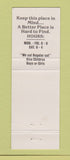 Matchbook Cover - Joseph's Hair Salon Lincoln Park Melvindale MI YELLOW