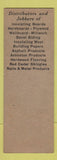 Matchbook Cover - Michigan Wholesalers Building Materials Jackson MI SAMPLE