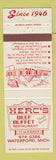 Matchbook Cover - Herc's Beef Buffet Waterford MI