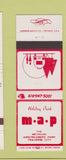 Matchbook Cover - Holiday Park MAP Traverse City MI Airstream Trailers