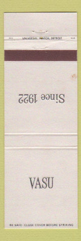 Matchbook Cover - Vasu Funeral Home Royal Oak MI WEAR