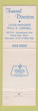 Matchbook Cover - Vasu Funeral Home Royal Oak MI WEAR