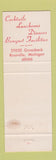 Matchbook Cover - Mr Pauls Chop House Roseville MI