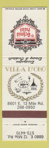 Matchbook Cover - Schmid Haus Detroit? MI