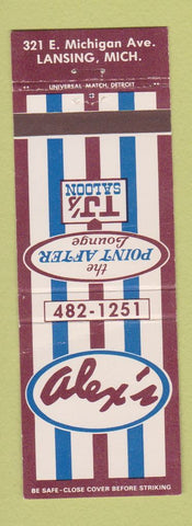 Matchbook Cover - Alex's Lansing MI