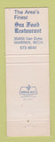 Matchbook Cover - Ted's Catch Seafood Restaurant Warren MI