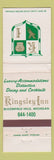 Matchbook Cover - Kingsley Inn Bloomfield Hills MI