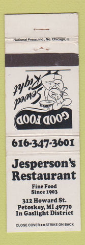 Matchbook Cover - Jeperson's Restaurant Petoskey MI