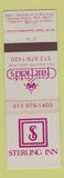Matchbook Cover - Sterling Inn Sterling Heights MI WEAR