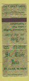 Matchbook Cover - St Clair Inn MI