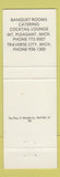 Matchbook Cover - Embers Restaurant Traverse City MI