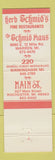 Matchbook Cover - Schmid Haus Warren MI