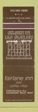 Matchbook Cover - Fairlane Inn Dearborn MI