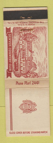 Matchbook Cover - Denver Country Club Colorado WEAR