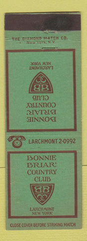 Matchbook Cover - Bonnie Briar Country Club Larchmont NY