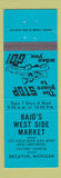 Matchbook Cover - Bajo's West Side Market Decatur MI