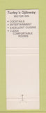 Matchbook Cover - Turley's Ojibway Motor Inn Sault Ste Marie MI
